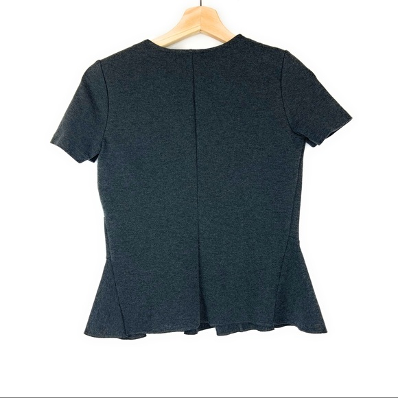 JCrew Peplum Asymmetrical Ruffle Hem Tee - Picture 6 of 6